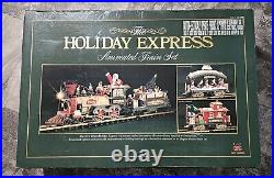 HOLIDAY EXPRESS Animated Christmas Train Set 380 New Bright 1996 LImited Edition