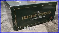 HOLIDAY EXPRESS Animated Christmas Train Set 380 New Bright 1996 LImited Edition