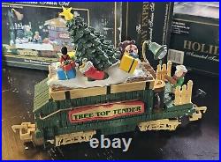 HOLIDAY EXPRESS Animated Christmas Train Set 380 New Bright 1996 LImited Edition