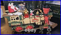 HOLIDAY EXPRESS Animated Christmas Train Set 380 New Bright 1996 LImited Edition