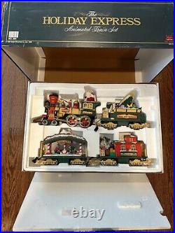 HOLIDAY EXPRESS Animated Christmas Train Set Excellent Condition