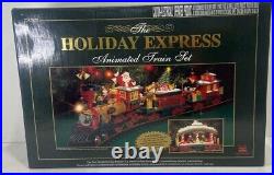 HOLIDAY EXPRESS Animated Christmas Train Set New Bright Vintage Complete Set