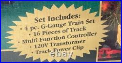 HOLIDAY EXPRESS Animated Christmas Train Set New Bright Vintage Complete Set