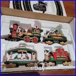 HOLIDAY EXPRESS Animated Christmas Train Set New Bright Vintage Complete Set