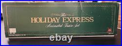 HOLIDAY EXPRESS Animated Christmas Train Set & Post Office Car New Bright HOLIDAY EXPRESS Animated Christmas Train Set & Post Office Car New Bright