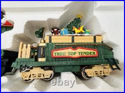 HOLIDAY EXPRESS Animated Christmas Train Set & Post Office Car New Bright HOLIDAY EXPRESS Animated Christmas Train Set & Post Office Car New Bright