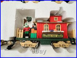 HOLIDAY EXPRESS Animated Christmas Train Set & Post Office Car New Bright HOLIDAY EXPRESS Animated Christmas Train Set & Post Office Car New Bright
