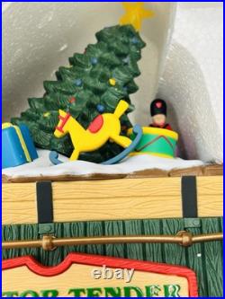 HOLIDAY EXPRESS Animated Christmas Train Set & Post Office Car New Bright HOLIDAY EXPRESS Animated Christmas Train Set & Post Office Car New Bright