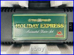 HOLIDAY EXPRESS Animated Christmas Train Set & Post Office Car New Bright HOLIDAY EXPRESS Animated Christmas Train Set & Post Office Car New Bright