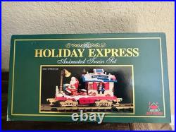 HOLIDAY EXPRESS Animated Christmas Train Set & Post Office Car New Bright HOLIDAY EXPRESS Animated Christmas Train Set & Post Office Car New Bright