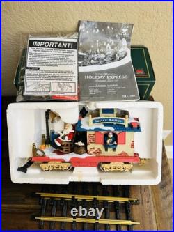 HOLIDAY EXPRESS Animated Christmas Train Set & Post Office Car New Bright HOLIDAY EXPRESS Animated Christmas Train Set & Post Office Car New Bright