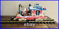 HOLIDAY EXPRESS Animated Christmas Train Set & Post Office Car New Bright HOLIDAY EXPRESS Animated Christmas Train Set & Post Office Car New Bright