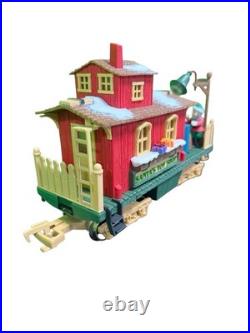 HOLIDAY EXPRESS Animated Christmas Vintage Train Set #380 New Bright 1990s FRESP
