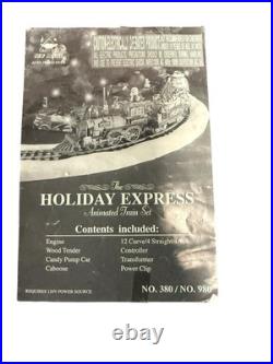 HOLIDAY EXPRESS Animated Christmas Vintage Train Set #380 New Bright 1990s FRESP