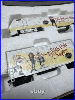 HO Harley Davidson Christmas Train Set 97921-03V Limited Edition Tested Working