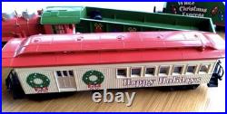 HO Scale Christmas Express G Gauge Starter Set 5pc Loco Tender Box Gondola