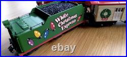HO Scale Christmas Express G Gauge Starter Set 5pc Loco Tender Box Gondola