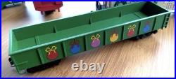 HO Scale Christmas Express G Gauge Starter Set 5pc Loco Tender Box Gondola