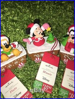 Hallmark 2016 Disney Christmas Express Train Mickey Mouse 5 Piece Set