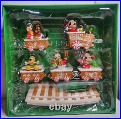 Hallmark Mickey Mouse Christmas Express Musical Train withTracks 7 pc. Set 2016