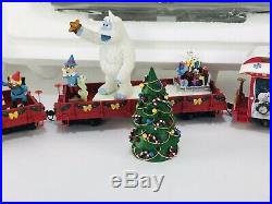 Hawthorne Bachmann Rudolph Reindeer Christmas Train Express Village Set RARE