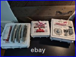Hawthorne Village BUDWEISER Holiday Express Steam Engine Train Set With Track