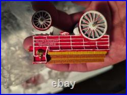 Hawthorne Village BUDWEISER Holiday Express Steam Engine Train Set With Track