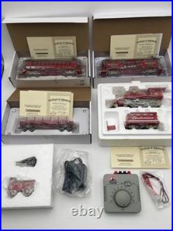 Hawthorne Village Budweiser Holiday Express Train Lot New Open Box With COA's