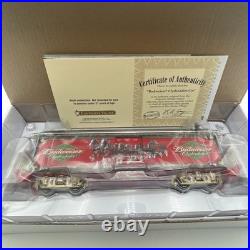 Hawthorne Village Budweiser Holiday Express Train Lot New Open Box With COA's