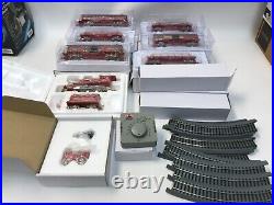 Hawthorne Village Budweiser Holiday Express Train Set Clydesdales NICE See Pics