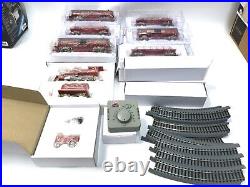 Hawthorne Village Budweiser Holiday Express Train Set Clydesdales NICE See Pics