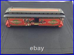 Hawthorne Village Budweiser Holiday Express Train Set with Tracks & COA UNTESTED