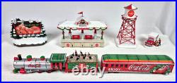 Hawthorne Village Coca Cola Chirstmas Train and Accessories Set
