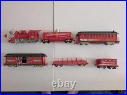 Hawthorne Village Collection 6 Piece Budweiser Holiday Express Train Set