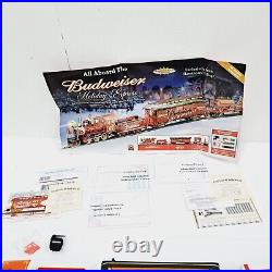 Hawthorne Village Collection Budweiser Holiday Express Train Set