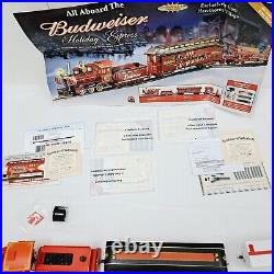 Hawthorne Village Collection Budweiser Holiday Express Train Set