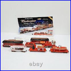 Hawthorne Village Collection Budweiser Holiday Express Train Set