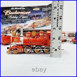 Hawthorne Village Collection Budweiser Holiday Express Train Set