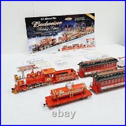 Hawthorne Village Collection Budweiser Holiday Express Train Set