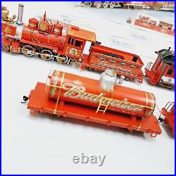 Hawthorne Village Collection Budweiser Holiday Express Train Set