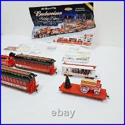 Hawthorne Village Collection Budweiser Holiday Express Train Set