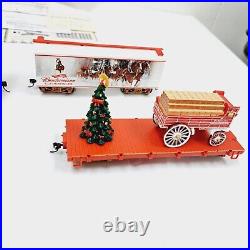 Hawthorne Village Collection Budweiser Holiday Express Train Set