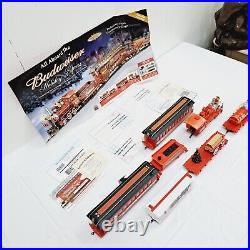 Hawthorne Village Collection Budweiser Holiday Express Train Set