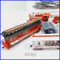 Hawthorne Village Collection Budweiser Holiday Express Train Set