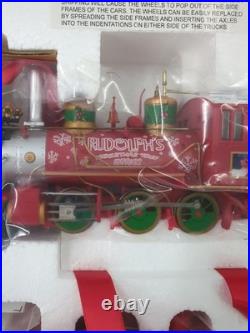 Hawthorne Village Rudolph's Christmas Town Express Train Set COA New