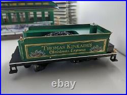 Hawthorne Village Thomas Kinkade Christmas Express Train Set 3 Pcs & (10) Tracks
