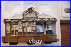 Hawthorne Village Thomas Kinkade's Christmas Train Set 9 Trains And 4 Buildings
