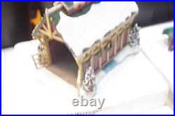 Hawthorne Village Thomas Kinkade's Christmas Train Set 9 Trains And 4 Buildings