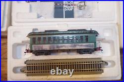 Hawthorne Village Thomas Kinkade's Christmas Train Set 9 Trains And 4 Buildings