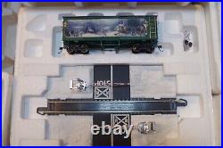 Hawthorne Village Thomas Kinkade's Christmas Train Set 9 Trains And 4 Buildings